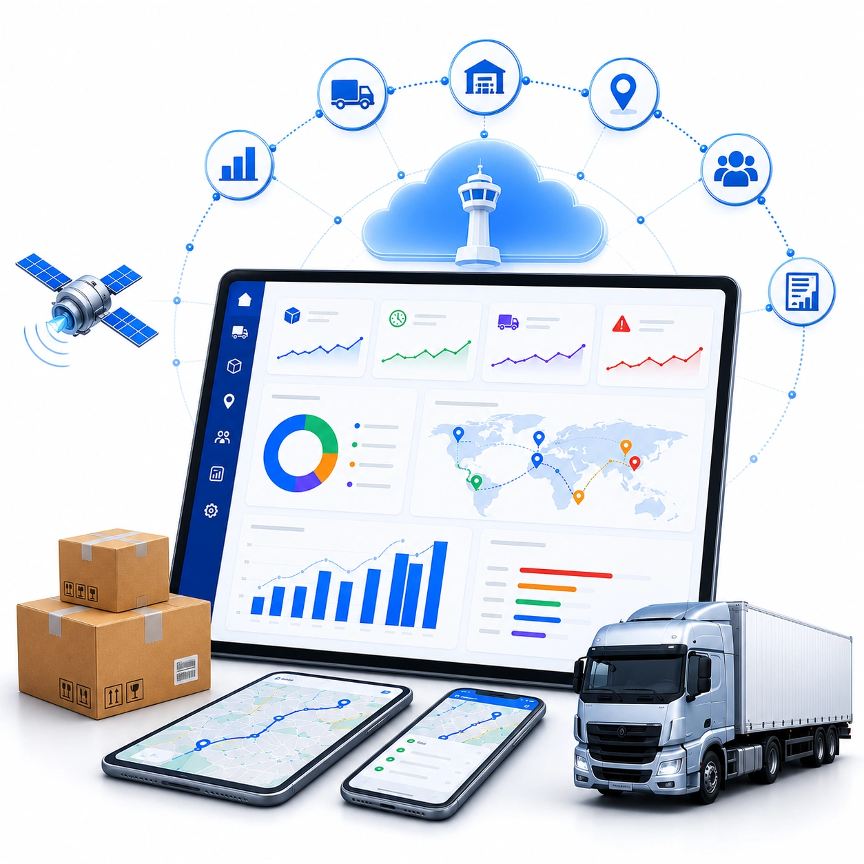 AI-Powered Logistics Control Tower Software Dashboard